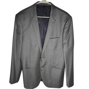 J. Crew Ludlow Blazer Men's 42L Grey Wool 130 Loro Piana Suit Jacket Flaws